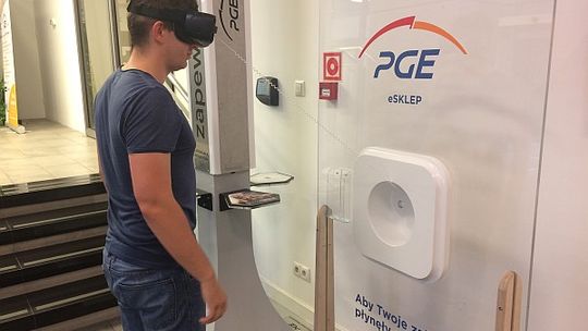 Gogle VR pomagają promować produkty dostępne w PGE eSklep. | fot. PGE